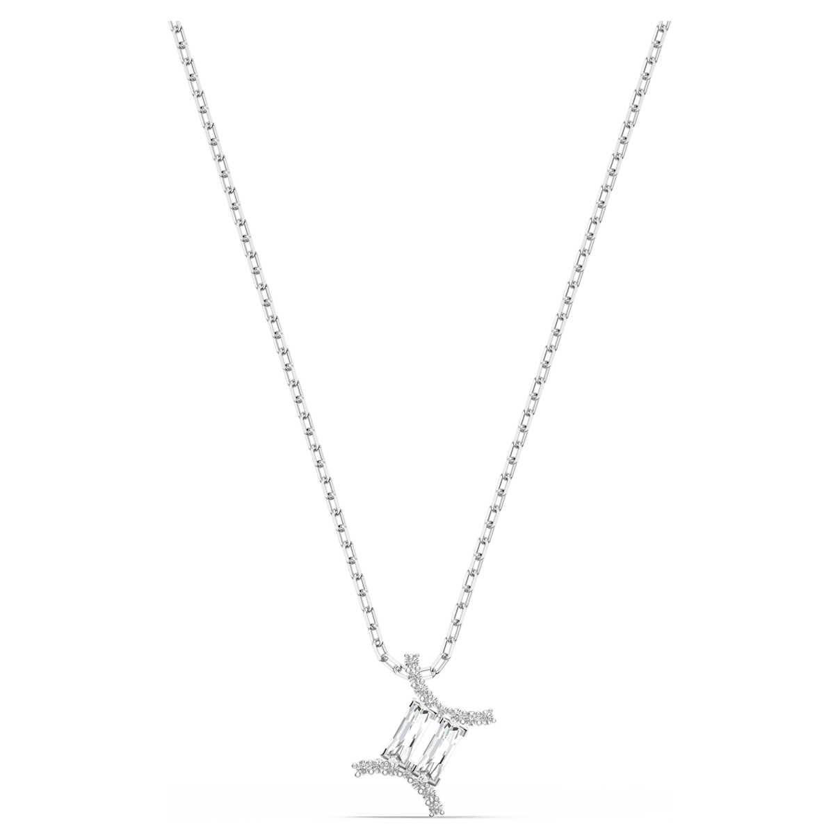 Swarovski Zodiac II 鏈墜,  雙子座, 白色, 多種金屬潤飾