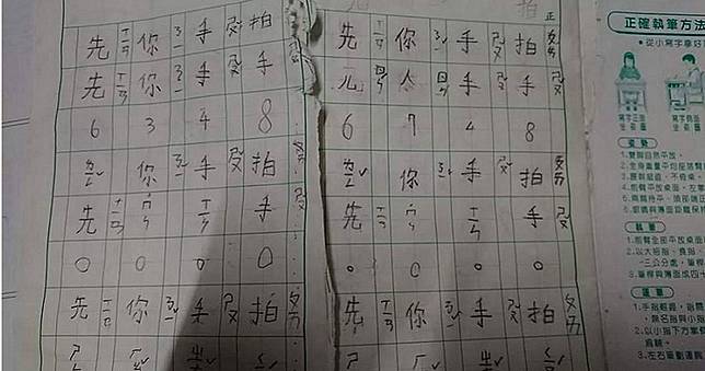 小1童為練字認真寫功課　無品老師竟連7天撕毀作業