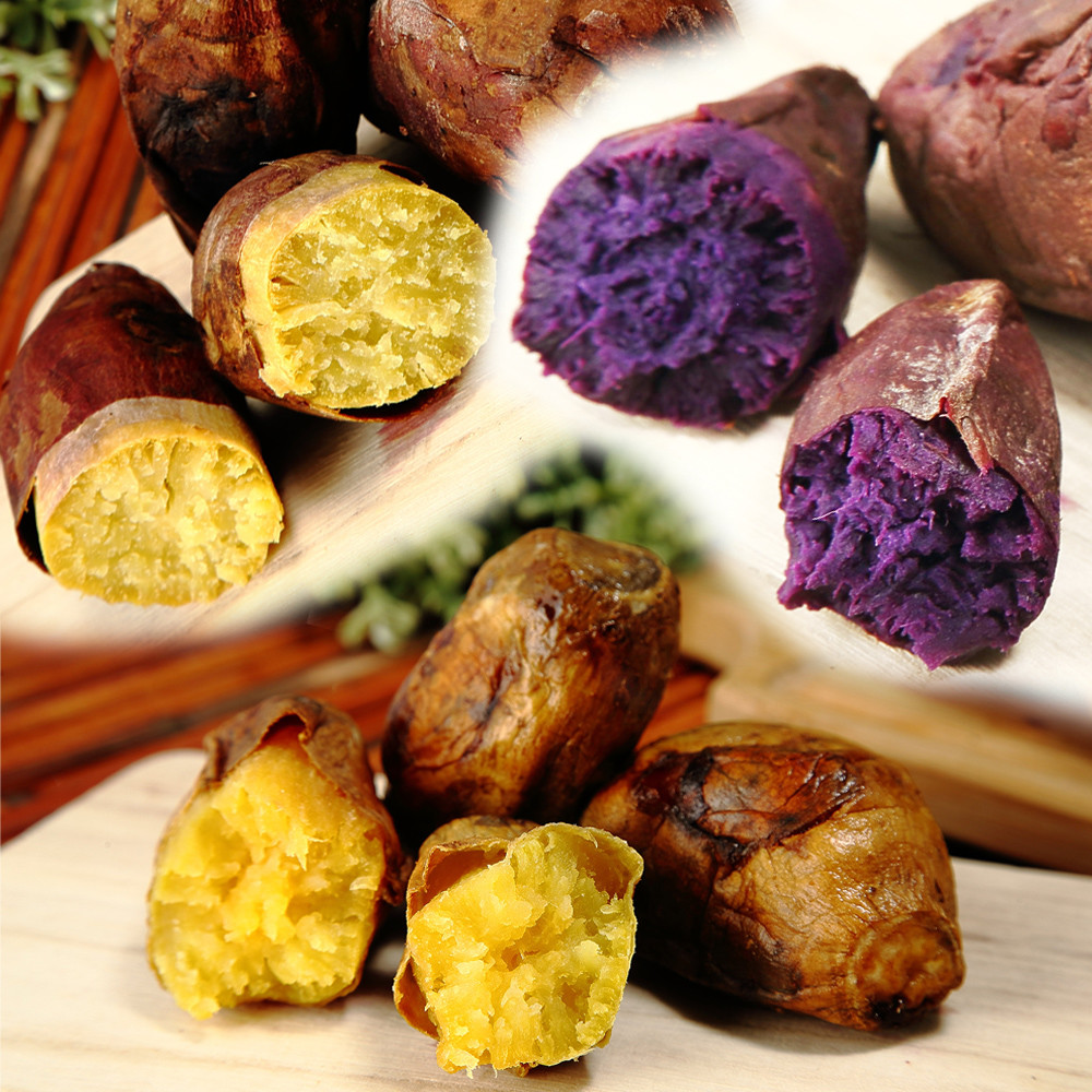 57冰烤地瓜(烤熟) 500g±10%/包 栗子冰烤地瓜(烤熟)500g±10%/包 內容物名稱(成分)：地瓜 食品添加物：無 原產地(國)：台灣 有效期限：-18冷凍12個月 保存方式：冷凍保存.低