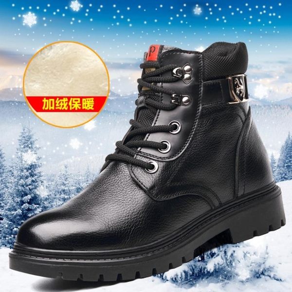 馬丁靴 男短靴 秋冬軍靴男特種兵真皮沙漠男士中幫工裝鞋戶外男靴子《印象精品》q741