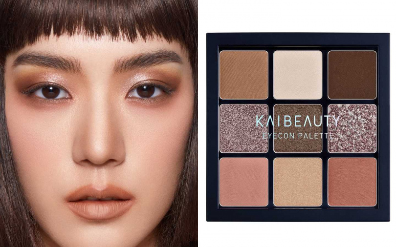 KAIBEAUTY EyeCon藝想調色眼彩盤 #Bonjour 0.8g*9／980元（圖／品牌提供）