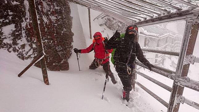 追雪湧車潮 玉山積雪達30公分 合歡山路面結冰 自由電子報 Line Today
