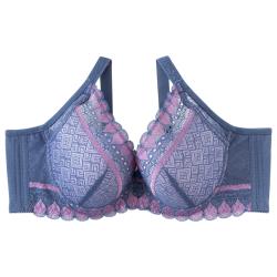 10%彈性纖維，10%縲縈，裡布-65%聚脂纖維，35%棉，背片-76%尼龍，24%彈性纖維內容物:商品組合：內衣×1件商品款式：3/4罩款，軟鋼圈，一體成型立體罩杯，B罩-波浪下微厚襯，C罩-均勻薄