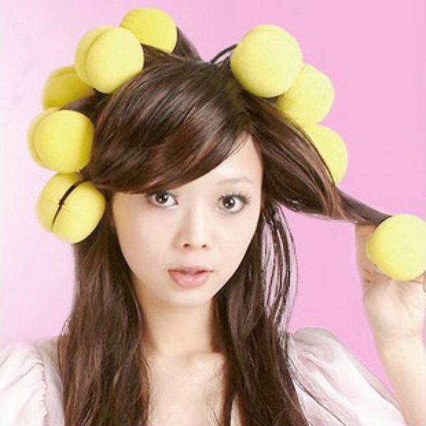 捲髮器 海綿捲髮球髮捲 梨花捲髮器 物理捲髮神器名創甜甜圈捲髮器12個裝 城市科技