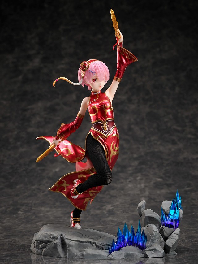 リゼロ 何見とれてるのよバルス ラムが赤いチャイナドレスでフィギュア化 布製タイツがリアル