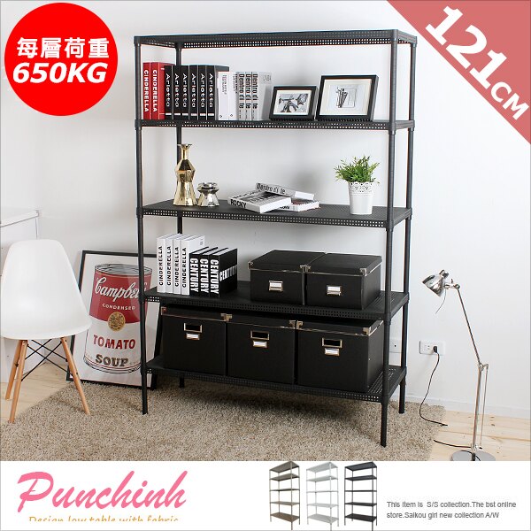 E&J【006083】免運費，超重款 GALAXY 平面五層架12160181(超荷重650kg)；鍍鉻架/收納架/LOFT