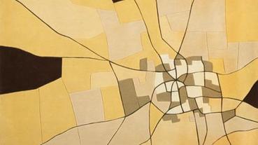 用地毯把衛星空景圖納入居家裡～