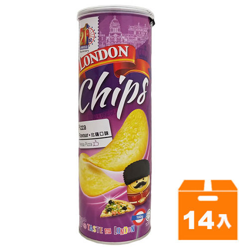 倫敦 香脆薯片-披薩 160g (14入)/箱【康鄰超市】