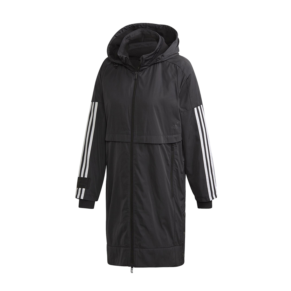 長版連帽外套品牌:ADIDAS型號:FT1758品名:Woven Hood Long JKT配色:黑色,白色