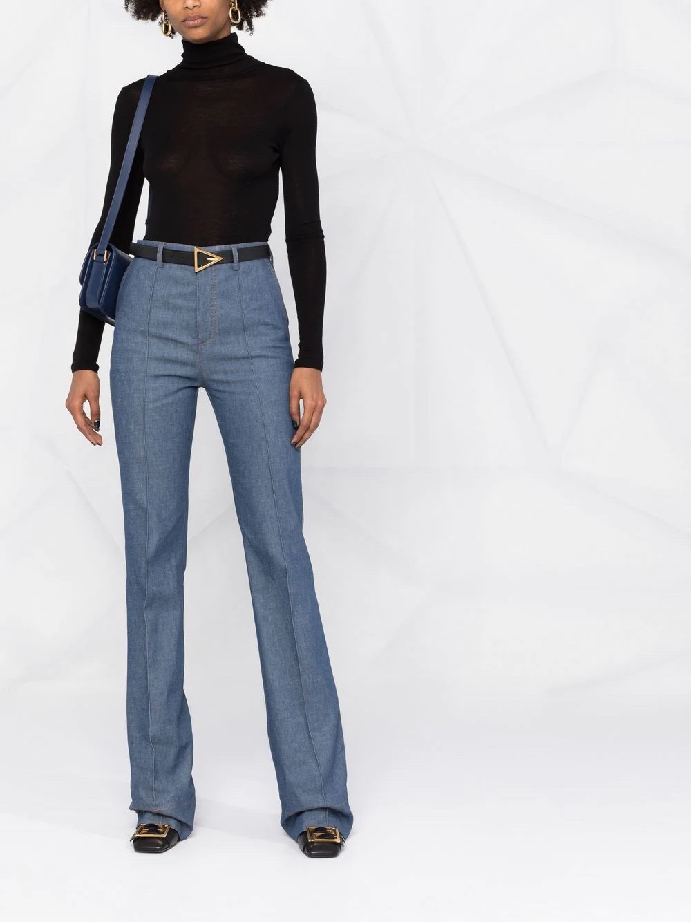 Saint Laurent high-rise wide-leg jeans