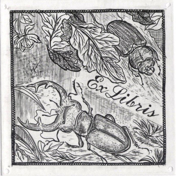 什麼是藏書票？ 在書籍還是稀有物品的年代，西方的藏書家為了標示自己擁有的藏書，常會委託工匠或是藝術家製作個人專屬的藏書票。藏書票上的『EX-LIBRIS』字樣，就是拉丁文的『我的藏書』的意思。到了現代