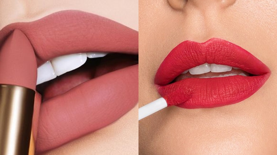 唇膏的持久度基本上都是從霧面到亮面依序排列