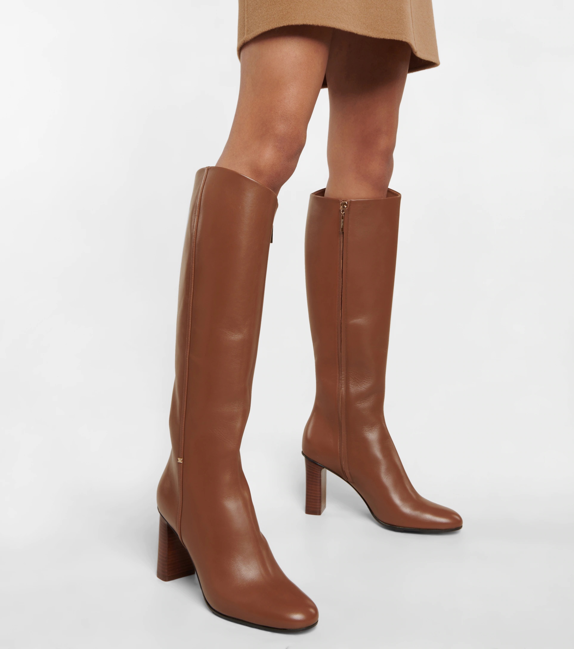 MAX MARA Leather knee-high boots