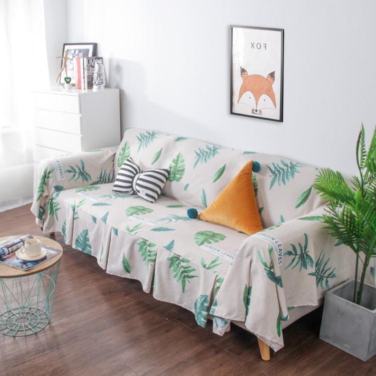 客廳皮沙發巾全蓋防滑布藝現代四季通用沙發套全包非萬能套沙發罩 樂樂百貨