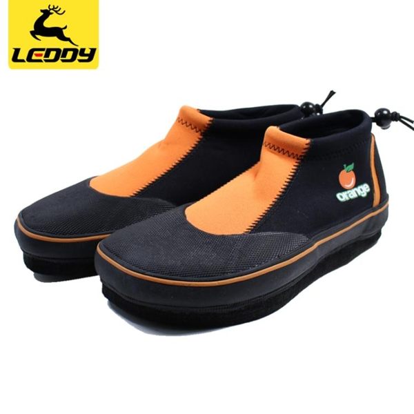 樂迪海釣登礁防滑磯釣鞋 男款釣魚鞋毛氈底短靴夏季溯溪垂釣裝備