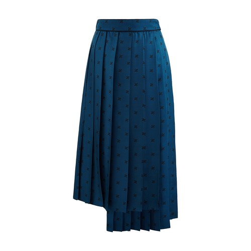 Enjoy the outstanding craftsmanship of the Gonna Karligrafy pleated skirt with its black cursive let