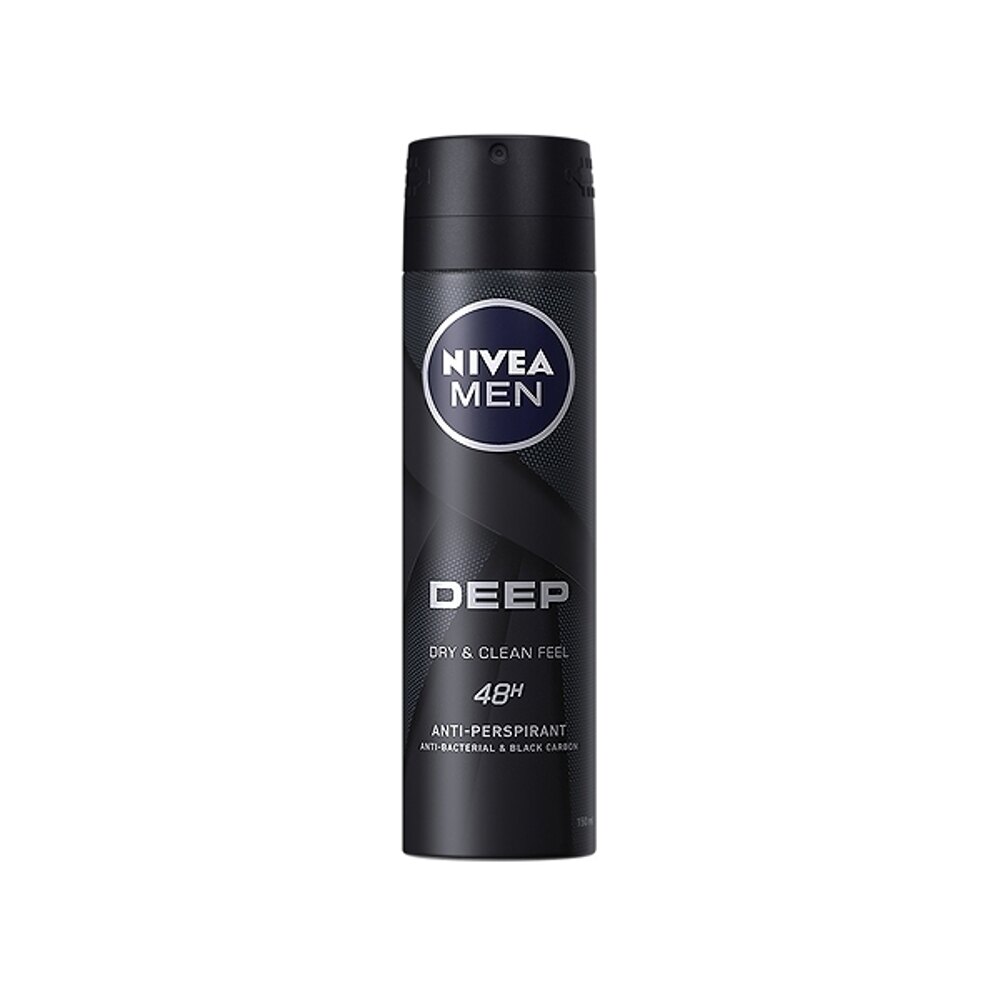 NIVEA 妮維雅 男士止汗爽身噴霧(150ml) 深極炭系列 清新魅力【小三美日】※禁空運◢D493279