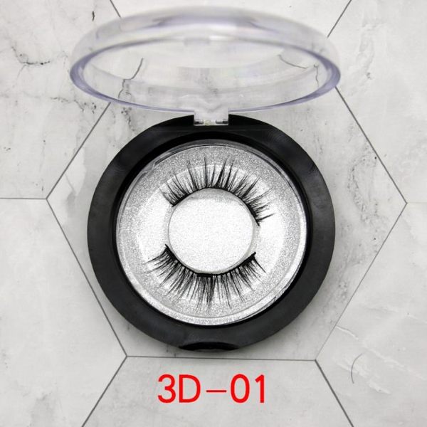 假睫毛 3D磁鐵假睫毛 自然仿真可重復使用三磁鐵加強固定純手工制作【快速出貨八折搶購】