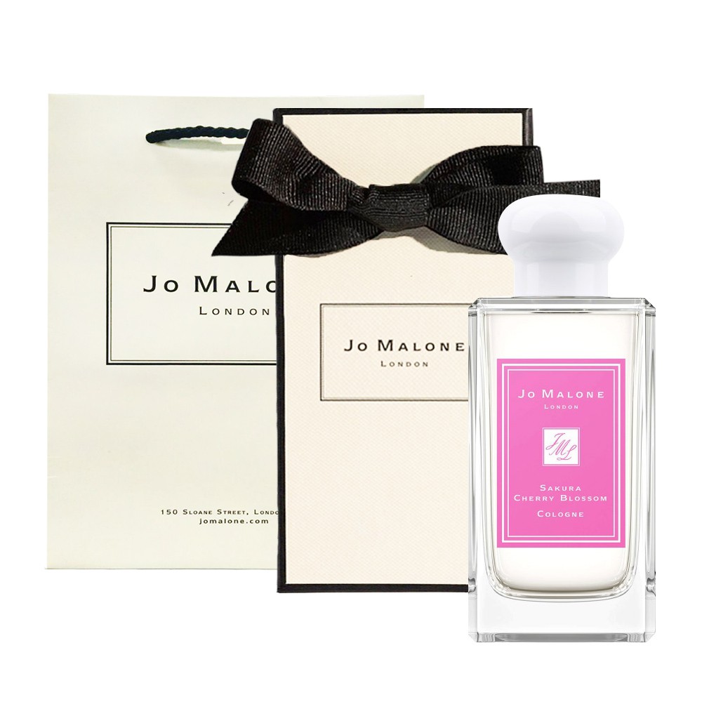 Jo Malone 櫻花古龍水 100ml (附紙盒+提袋+緞帶)【5295我愛購物】香 調： 花香調前 味： 櫻花中 味： 玫瑰、紫羅蘭後 味： 佛手柑、白荳蔻貨源:國外平行輸入產地:英國● 使用後