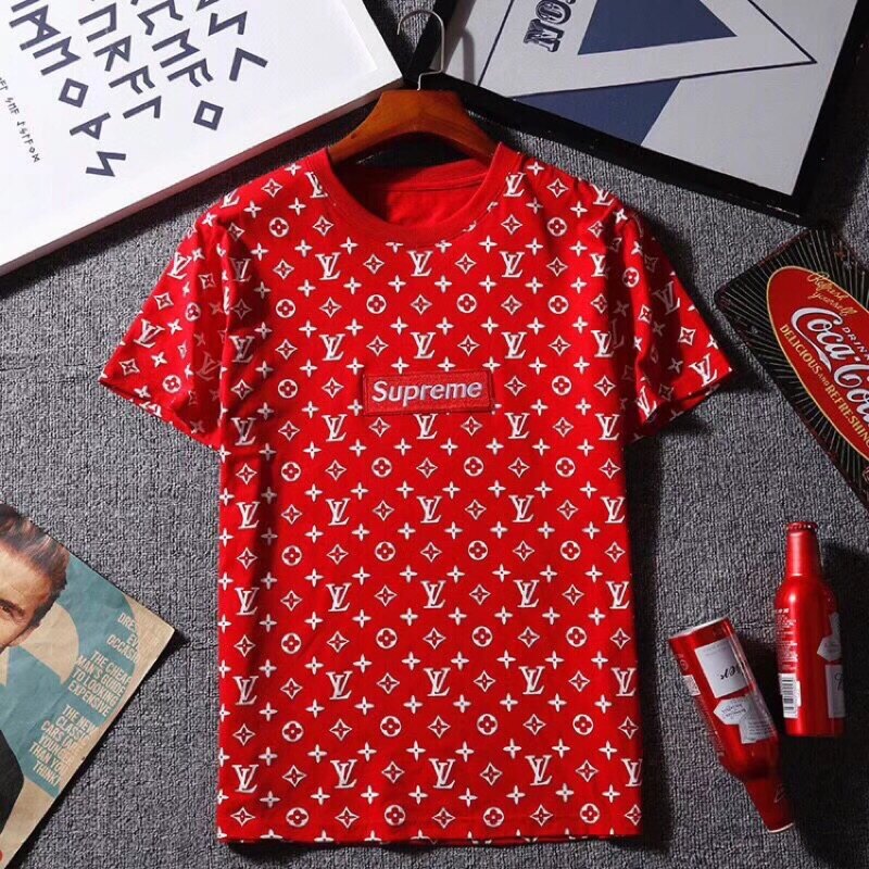 [onfleek.tw] 限量代購 Supreme X LV 刺繡短袖上衣 紅/黑/白