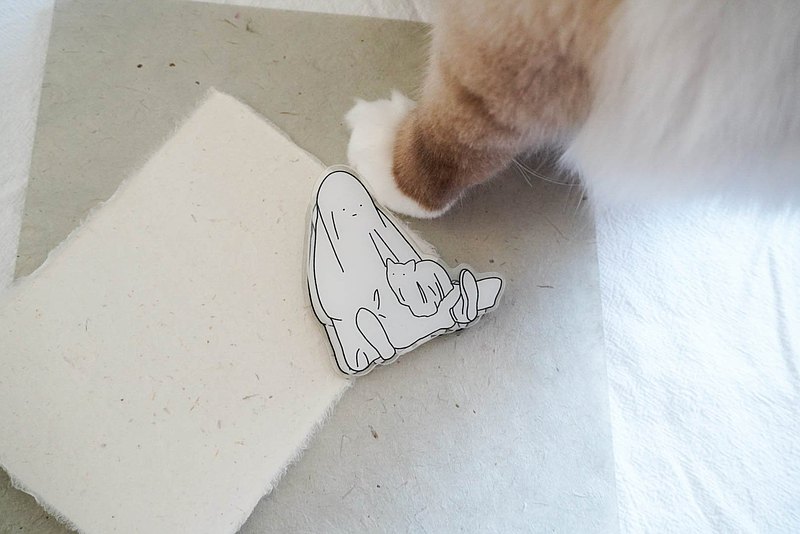 原創 亞克力文具文件夾子 被單鬼與她的貓