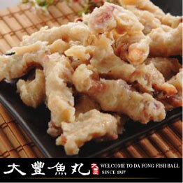 嚴選加拿大乾魷魚加上新鮮魚漿所做成，不含任何人工味素，並保留古早味的口感！