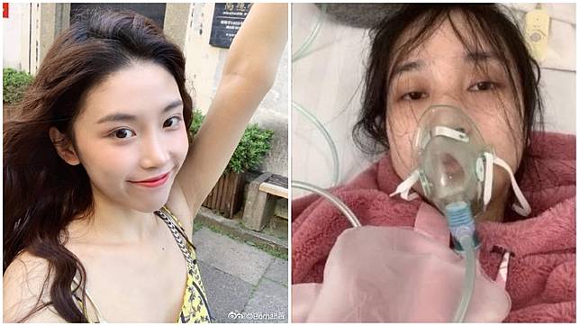 湖北1名24歲的女子疑似出現武漢肺炎症狀，主動到醫院進行隔離。(圖／翻攝自伯曼兒微博)