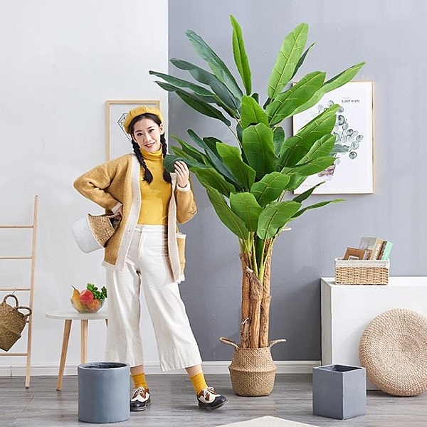 芭蕉樹仿真植物室內裝飾大型假香蕉樹落地假花綠植盆栽擺件塑料花