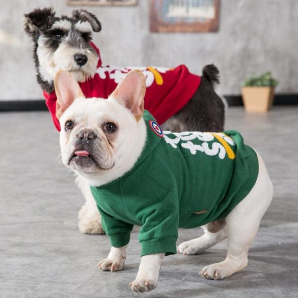 法斗潮牌衛衣春秋薄款巴哥泰迪雪納瑞小狗小型犬寵物狗狗衣服夏季