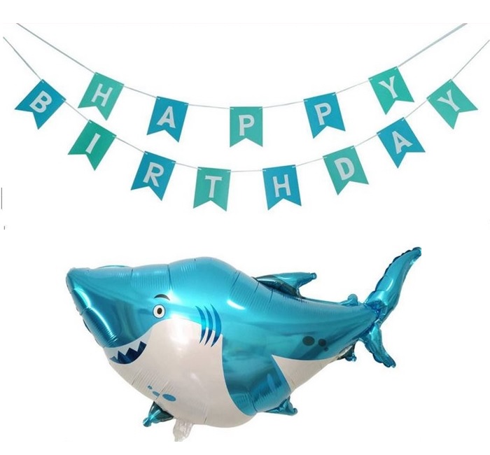 鯊魚氣球套組