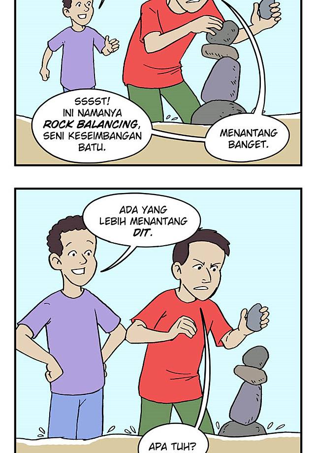  Ada  Hobi Baru yang  Menantang nih Rock Balancing Komik  