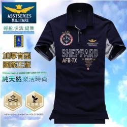 [UF72] AF-827/ 空軍一號抗UV純正天然棉吸濕排汗國際機長制服POLO衫