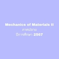 [2567] Mechanics of Material II_CE KUSRC