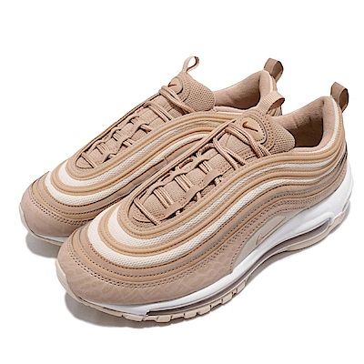 品牌: NIKE型號: AR7621-201品名: Wmns Air Max 97 LX配色: 卡其色 裸粉色特點: 運動 氣墊 流行 球鞋穿搭 卡其 裸粉