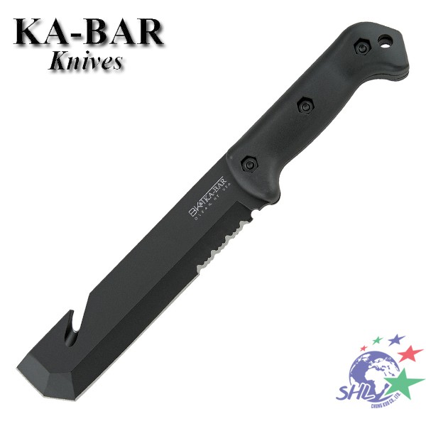 產品簡介：商品說明：採用1095高碳鋼製作，一體式設計，表面黑色環氧粉末塗層，防刮耐銹，刃厚高達6.35毫米，不但是一款適合野外叢林等開路使用，同時前端設計有一個方頭鏟，在野外可以用過來挖掘，在刀刃背