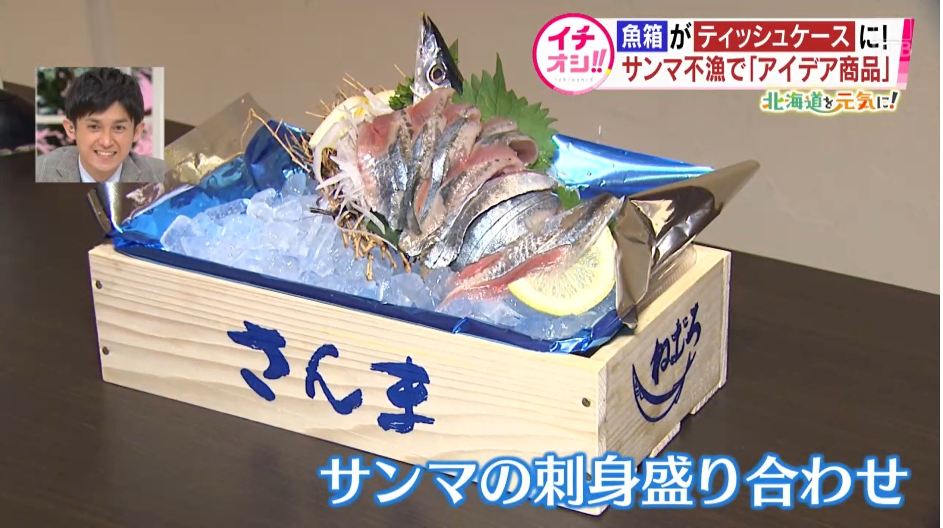 逆転の発想 魚箱がティッシュケースに