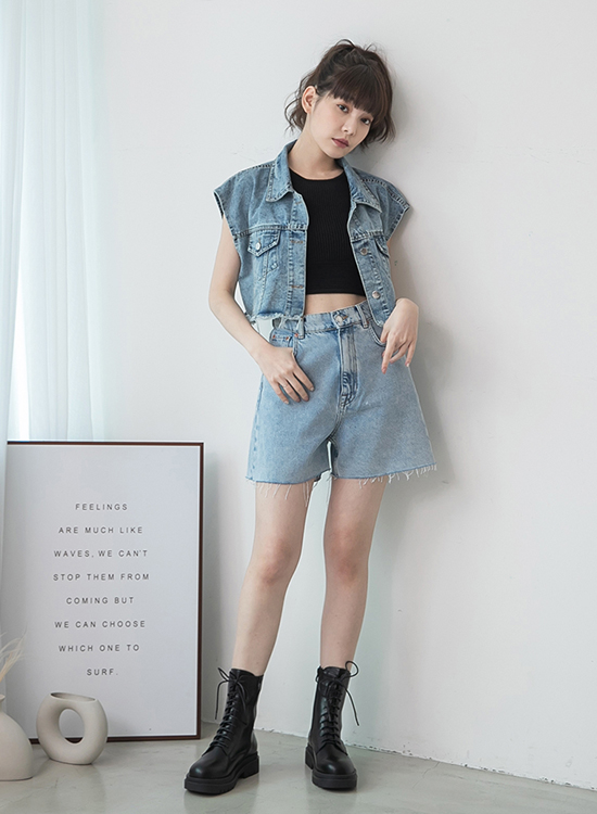 D+AF 鬆糕底綁帶中筒馬汀靴 馬汀靴