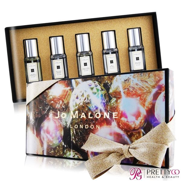Jo Malone 芳醇香水組合(9MLX5)[鼠尾草+紅醋栗+青檸羅勒葉與柑橘+藍風鈴+杏桃花與蜂蜜]【美麗購】