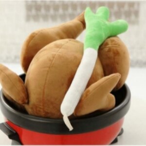 美麗大街【FS006】創意吃貨烤雞抱枕靠墊卡通搞怪公​​仔布娃娃交換禮物