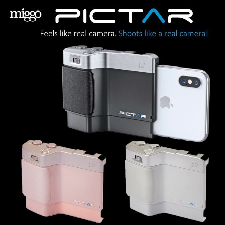 商品特色 透過pictar多功能快門按紐 iphone及android手機也能成為單眼相機 遠近變焦一手搞定切換自拍超簡易 創新無線聲波控制技術免除繁瑣連線 人體工學防滑握把怎麼擺都不會手滑 量身訂製