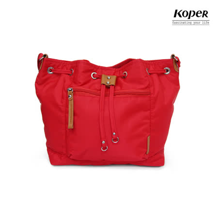 ★ 經典束口設計，時尚上班首選！ ★ 方便前拉鍊口袋，輕鬆收納 ★ 肩背斜背皆宜，可放A4文件 ★ 杜邦防潑水處理、方便好清潔