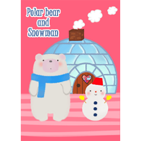 Polar bear and Snowman #イラスト