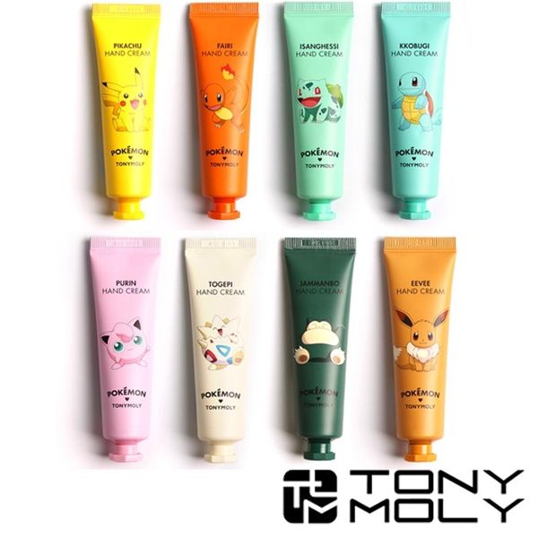 韓國 TONYMOLY × Pokemon 寶可夢 護手霜 30ml 神奇寶貝 小火龍 妙蛙種子 傑尼龜 皮卡丘