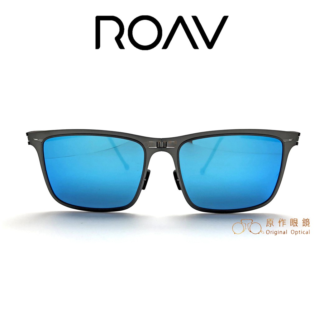 商品介紹眼鏡品牌：ROAV材質：薄鋼眼鏡種類：太陽眼鏡，符合標準CNS15067附件：原廠眼鏡袋 (依眼鏡款式及SIZE而有所不同，以原廠包裝為主)鏡框 : 正面 143 mm 鏡腳 145 mm 鏡