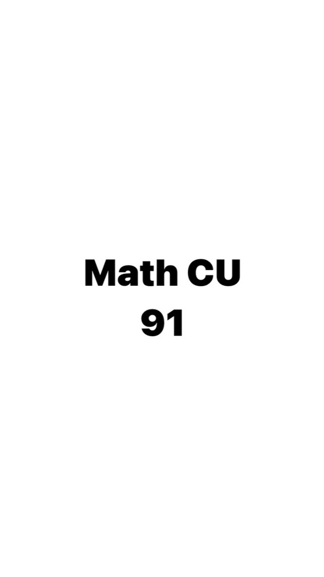Math CU 91