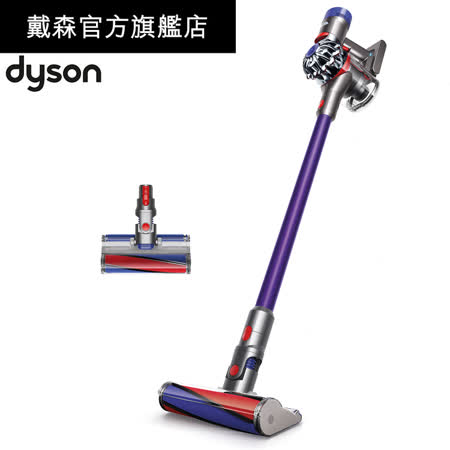 【登錄送床墊吸頭+彈性隙縫吸頭+高處轉接頭】dyson 戴森 V8 Fluffy SV10E 無線吸塵器(紫色款)