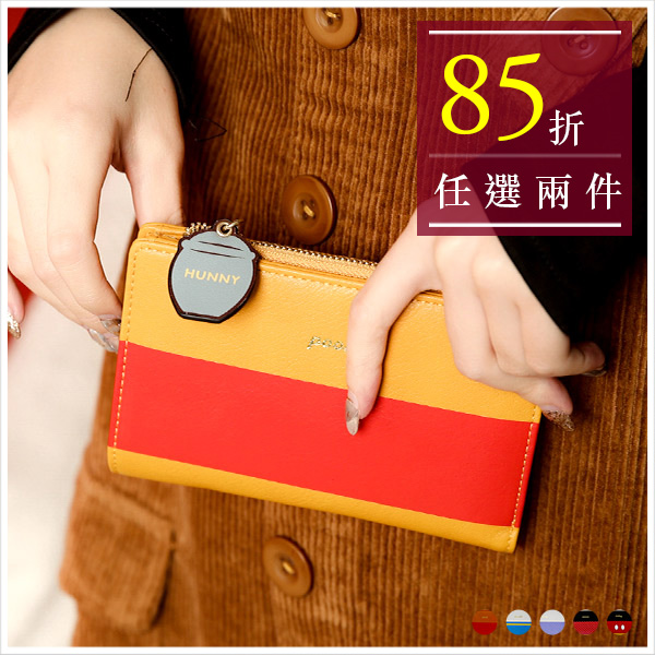 天藍小舖-迪士尼經典人物配色中夾-共5色-$590【A08080930】