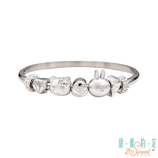 HelloKitty三麗鷗原廠授權商品。 925純銀打造，時尚又可愛。 情人節，生日禮物首選。
