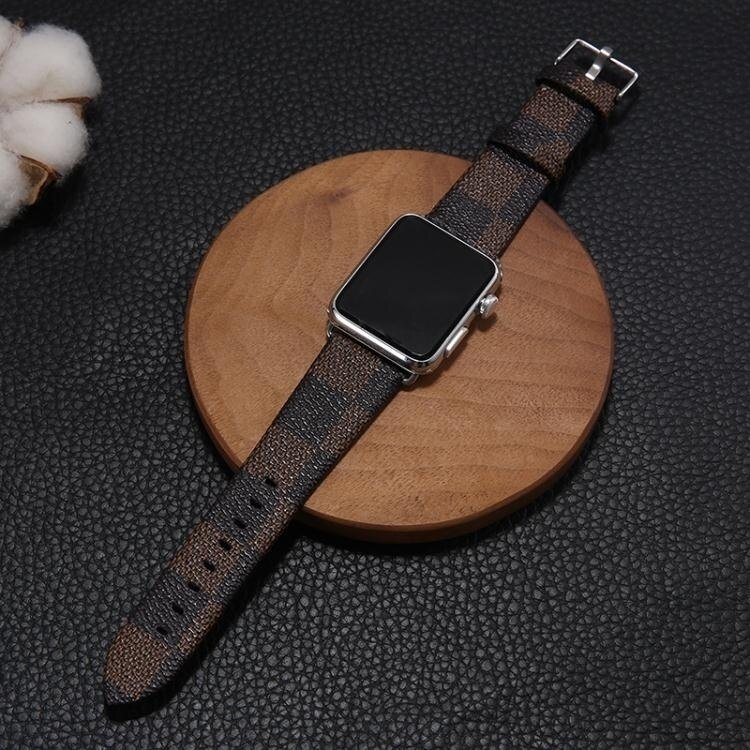 錶帶適用apple watch皮帶蘋果手錶皮細錶帶iwatch1/2/3女生款38/42 交換禮物