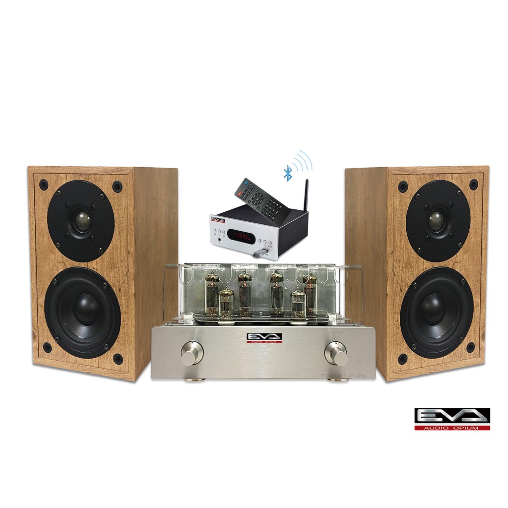 (限量福利品) EVA HiFi 純真空管 藍牙/USB/MP3 音響組合(P30+2.4+DAC)
